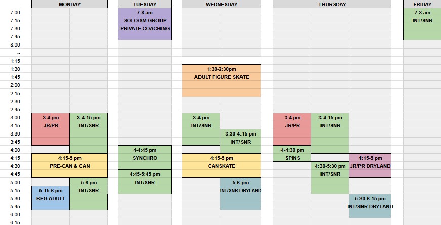 Schedule
